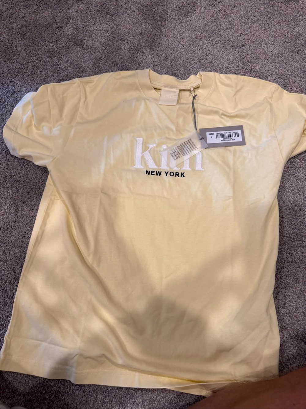 Kith Mott New York Tee in Sunrise Yellow